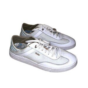 OLUKAI Kilea White Leather Low Top Lace Up Casual Women’s Sneakers Size 10